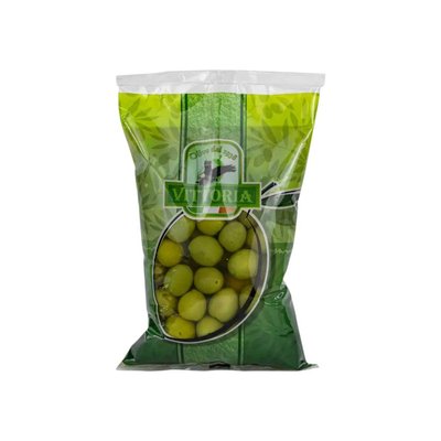 Оливки зелені великі Vittoria Olive Verdi Dolci 500гр, (10шт/ящ) 201 фото