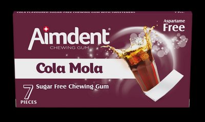 Жуйки без цукру Aimdent Cola Mola кола,14.4 г, 24 уп/ящ 1867229865 фото
