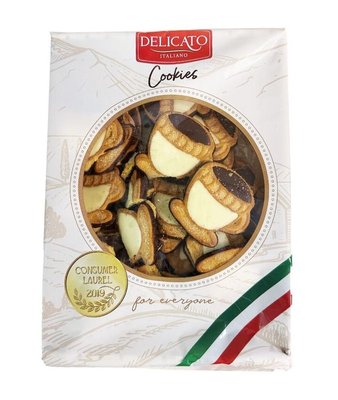 Печиво Delicato Italiano чашечки з кремом та цукровою посипкою, 500 г, 10 уп/ящ 2112439798 фото